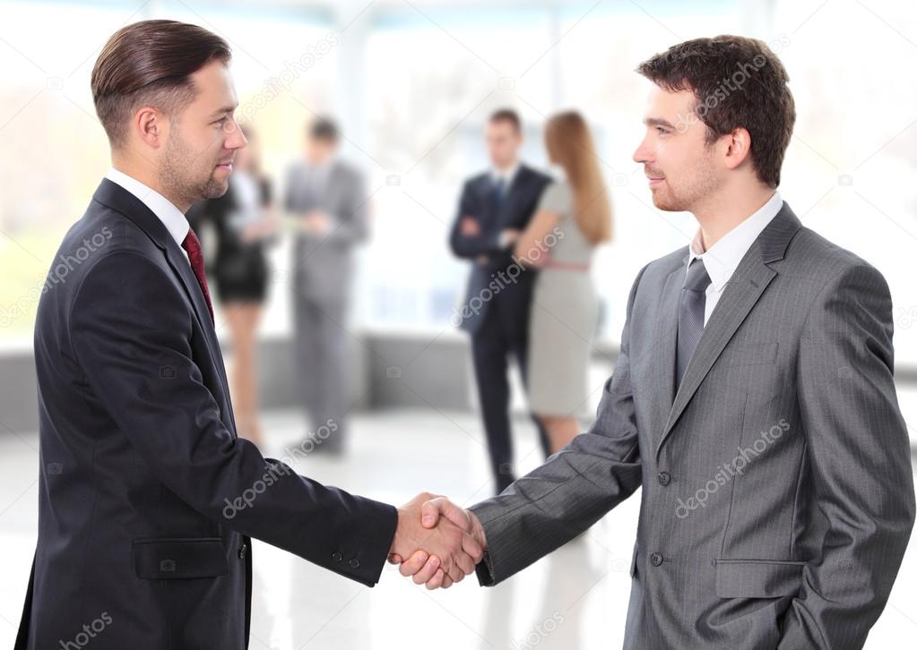 business shaking hands