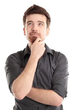 düşünceli bir adam portresi