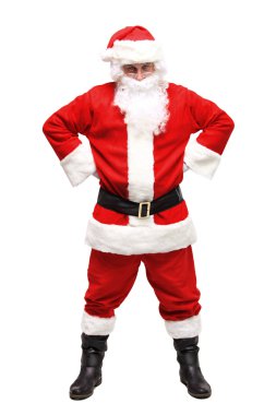 Noel Baba çanta ile yürüyüş