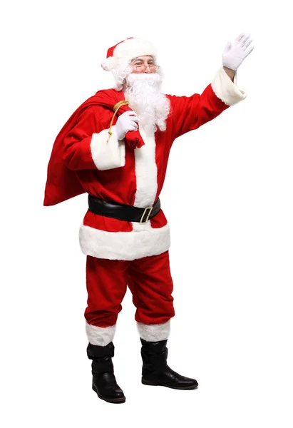 Santa Claus gesturing his hand — Stock Photo, Image