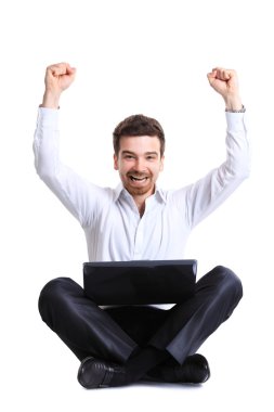 İş adamı kutluyor