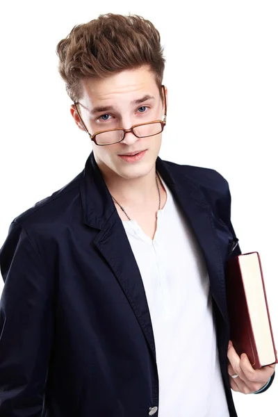 Happy male student — Stock Photo, Image