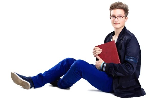 Hombre leyendo libro — Foto de Stock