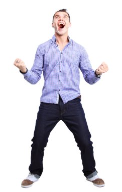 heyecanlı yakışıklı adam