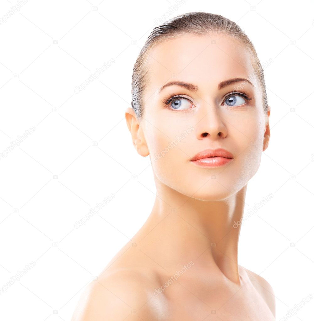 Woman with Clean Fresh Skin