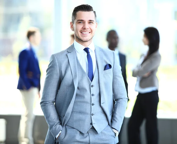 Glücklicher Geschäftsmann — Stockfoto