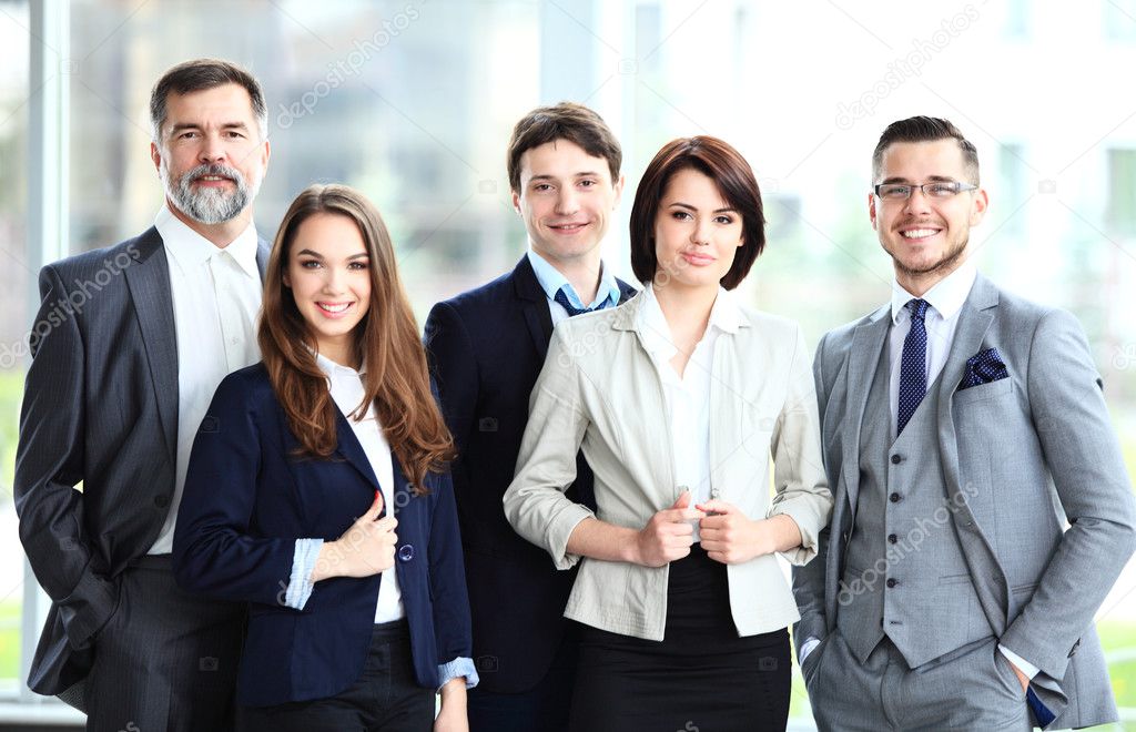 Happy business team