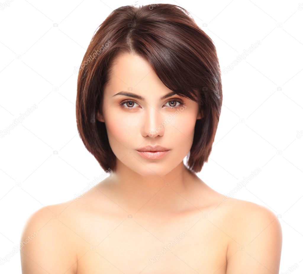 Young Woman with Clean Fresh Skin