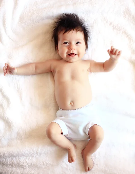 Glimlachende baby baby — Stockfoto