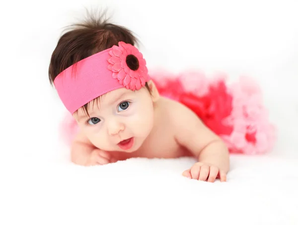 Baby girl wearing a tutu — Stock Photo, Image