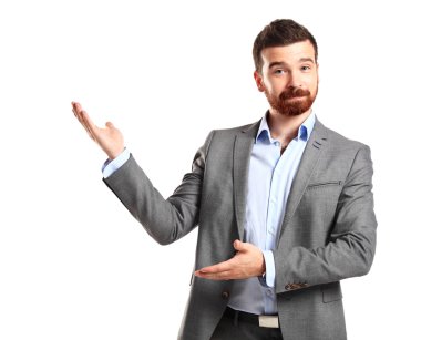 iş adamı de kopya alan işaret