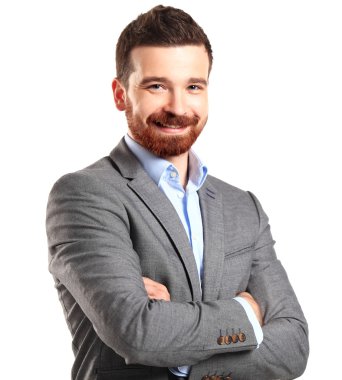 gülümseyen iş adamı