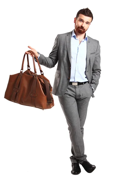 Business man with briefcase — Stock Photo, Image
