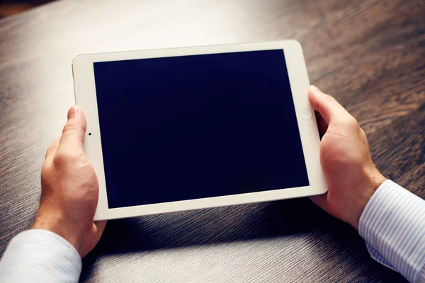 Blank tablet device — Stock Photo, Image