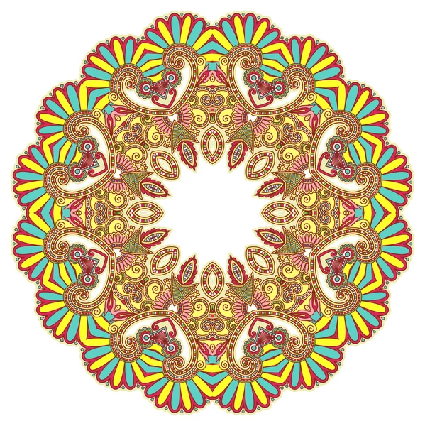 Okrągły ornament koło, ozdobnych koronek — Wektor stockowy