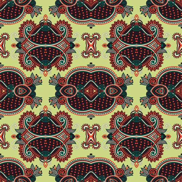 Géométrie vintage floral motif sans couture — Image vectorielle