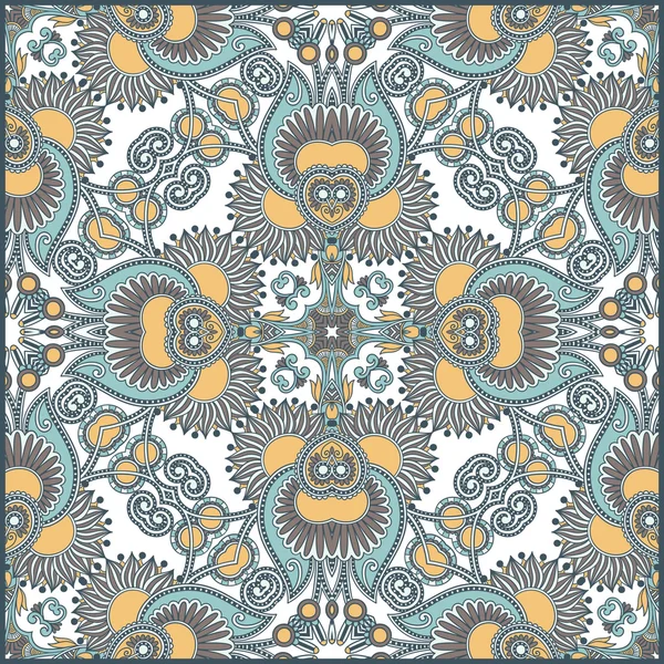 Floral tradicional ornamental Paisley Bandanna — Vector de stock