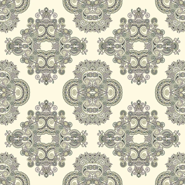 Geometria vintage floral sem costura padrão — Vetor de Stock