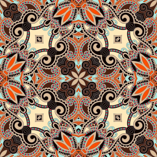 Paisley floral ornemental traditionnel Bandanna — Image vectorielle