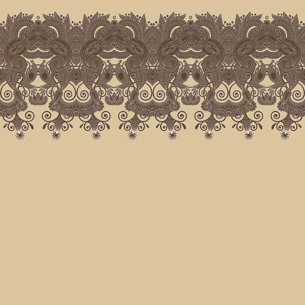 Fundo floral ornamentado com rendas para design — Vetor de Stock