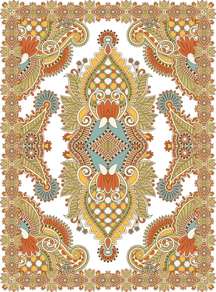 ウクライナ東洋花の観賞用シームレスなカーペットのデザイン — ストックベクタ