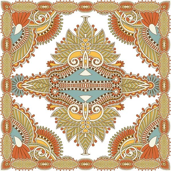 Paisley floral ornemental traditionnel Bandanna — Image vectorielle