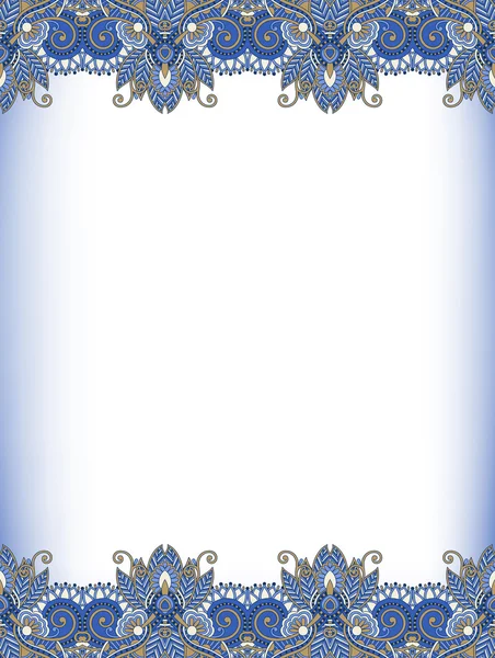 Sierlijke floral achtergrond met ornament streep — Stockvector