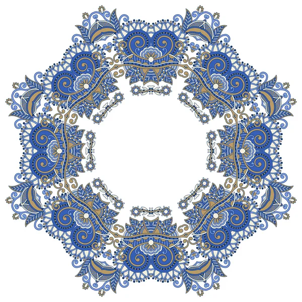 Ornement circulaire, dentelle ronde ornementale — Image vectorielle