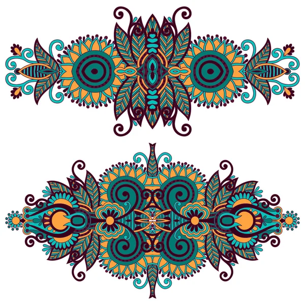 Adorno floral ornamental para su diseño — Vector de stock
