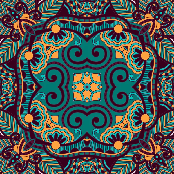 Floral tradicional ornamental Paisley Bandanna — Vector de stock