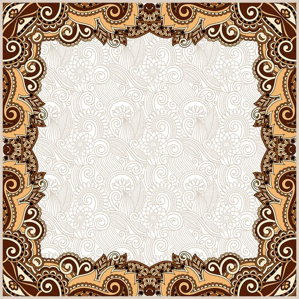 Floral vintage frame — Stock Vector