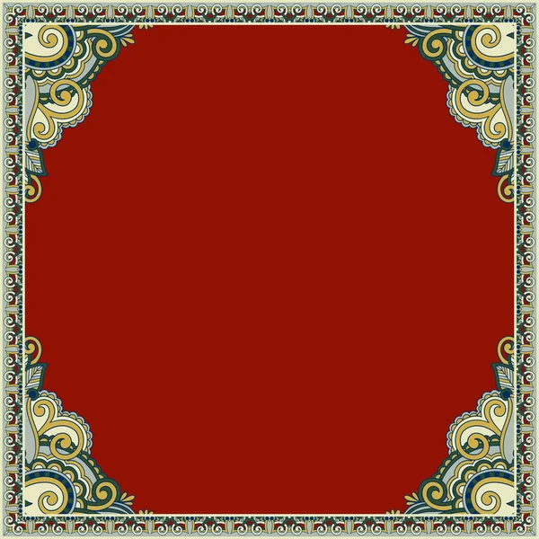 Diseño de marco vintage floral ornamental — Vector de stock