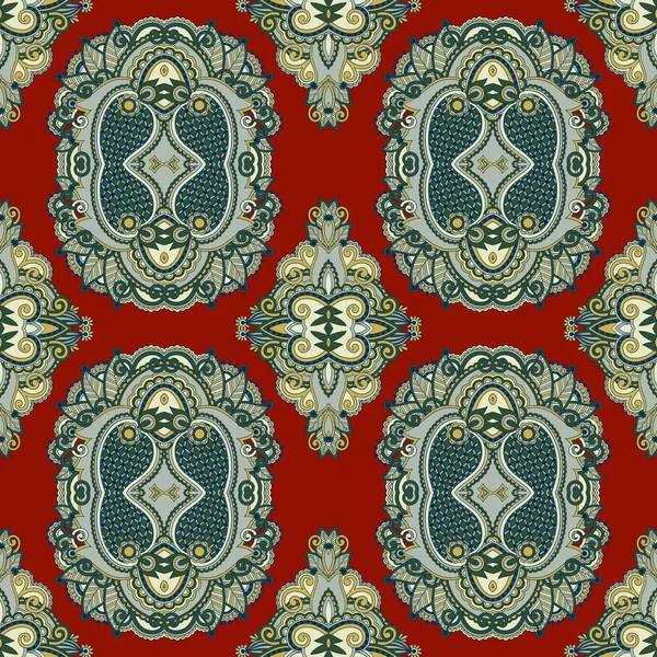 Geometria vintage floral sem costura padrão — Vetor de Stock