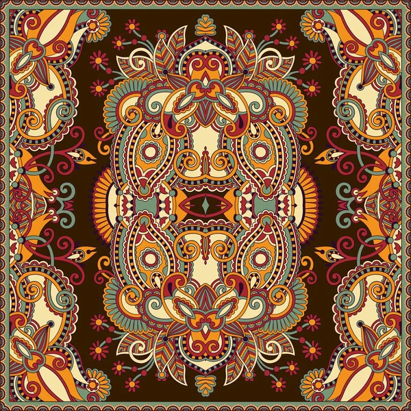 Paisley floral ornemental traditionnel Bandanna — Image vectorielle