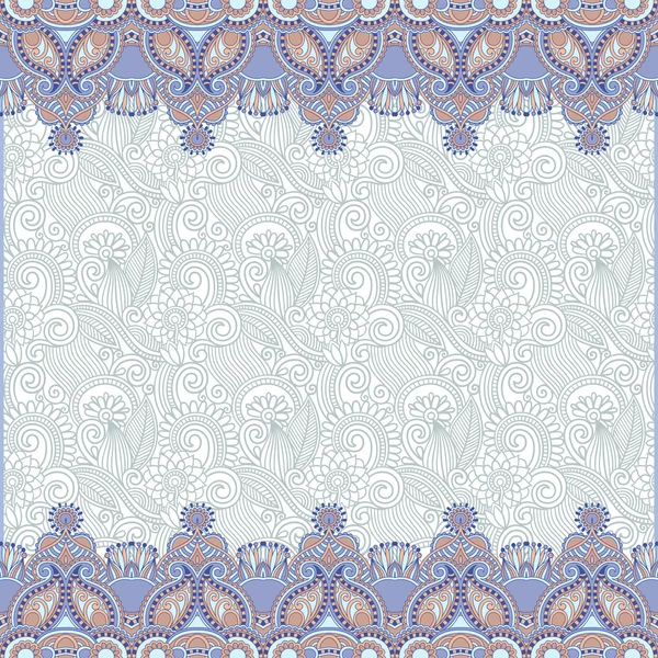 Fundo floral ornamentado com listra de ornamento —  Vetores de Stock