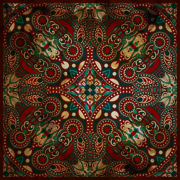 Paisley floral ornemental traditionnel Bandanna — Photo