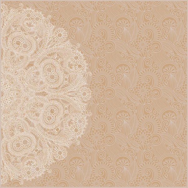 Plantilla de círculo ornamental con fondo floral — Archivo Imágenes Vectoriales