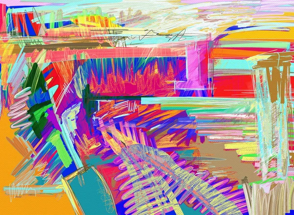 Oorspronkelijke abstracte digitaal schilderen — Stockfoto