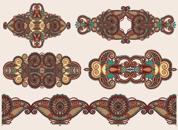 Adorno floral ornamental — Archivo Imágenes Vectoriales