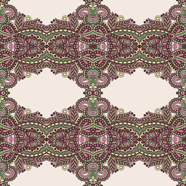 Geometrie vintage naadloze bloemmotief — Stockvector