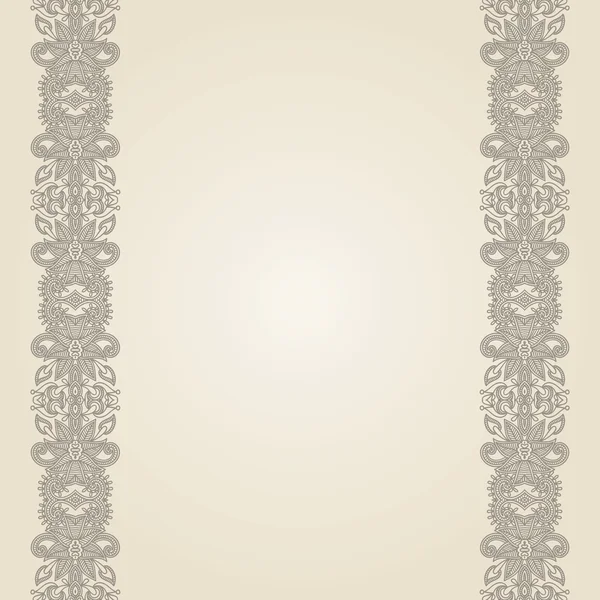 Fundo floral ornamentado com listra de ornamento —  Vetores de Stock