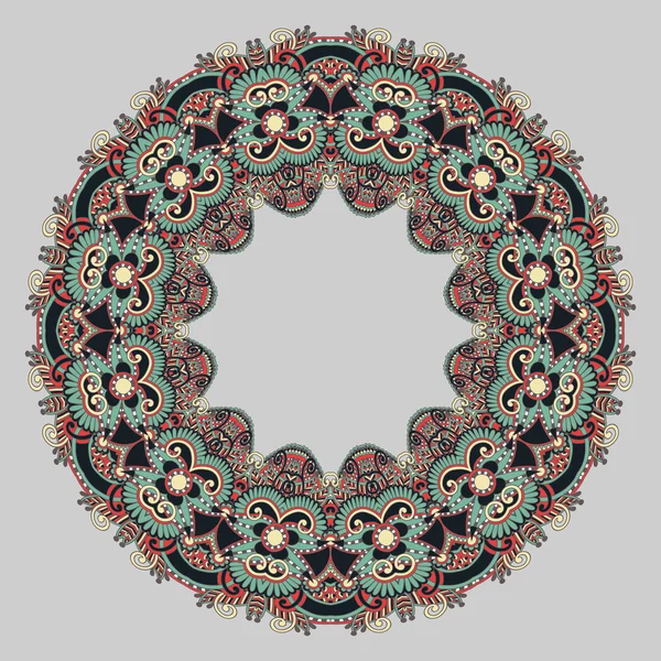 Ornamento circolare, pizzo rotondo ornamentale — Vettoriale Stock