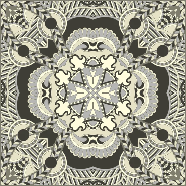 Paisley floral ornemental traditionnel Bandanna . — Image vectorielle