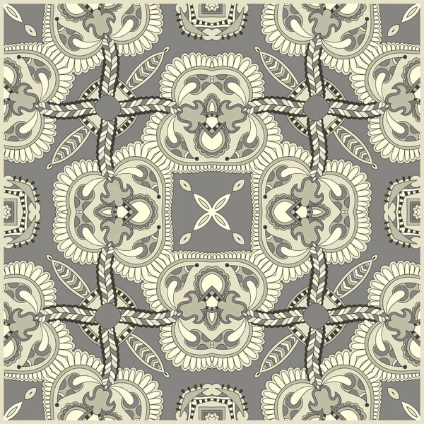 Traditionele versiering floral paisley Bandana. — Stockvector