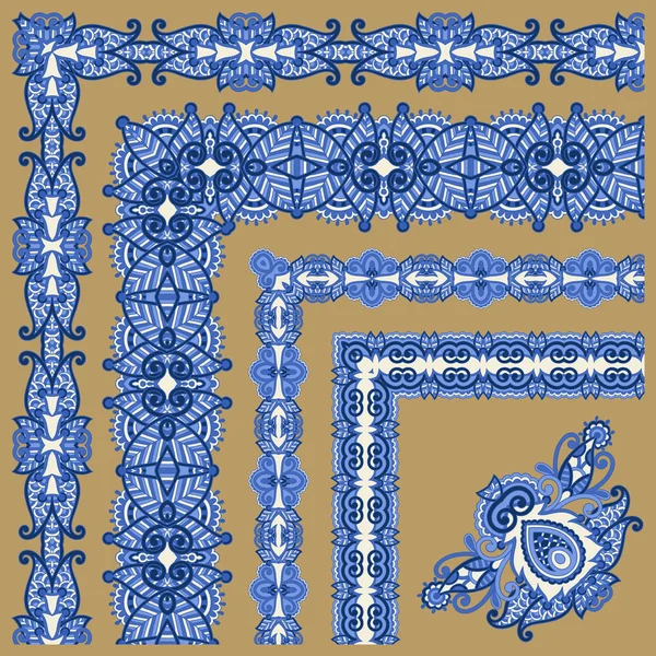 Floral tradicional ornamental Paisley Bandanna . — Archivo Imágenes Vectoriales