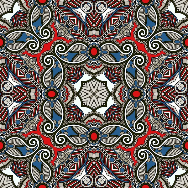 Tradycyjne ozdobnych kwiatów pąki bandanna. można użyć tego wzoru w projektowaniu dywan, szal, poduszki, poduszki — Wektor stockowy