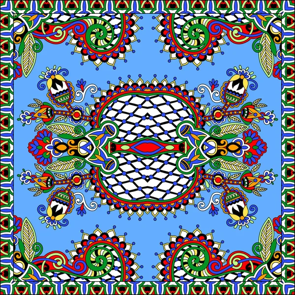 Traditionelle Zierblumen Paisley Bandanna. Ornament nahtlosen Hintergrund. Sie können dieses Muster in der Gestaltung von Teppich, Schal, Kissen, Kissen verwenden — Stockvektor