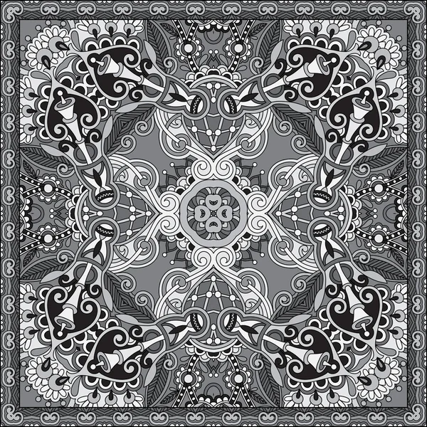 Bandas ornamentais tradicionais paisley floral. Você pode usar este padrão no design de tapete, xale, travesseiro, almofada — Vetor de Stock