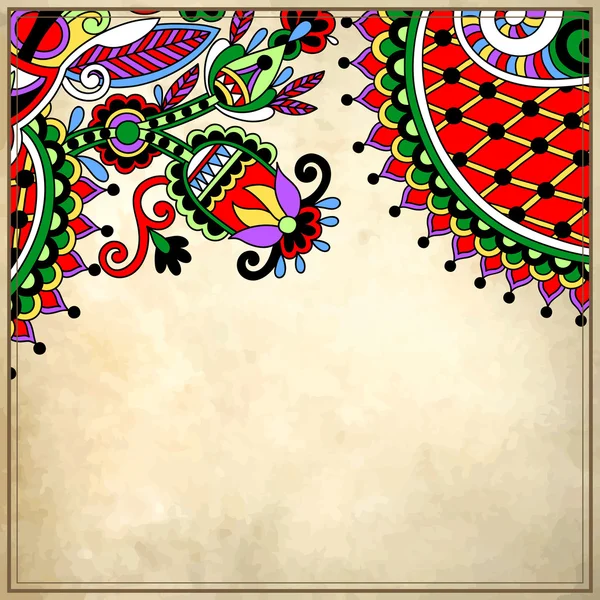 Дизайн цветов на гранж-фоне — стоковый вектор
