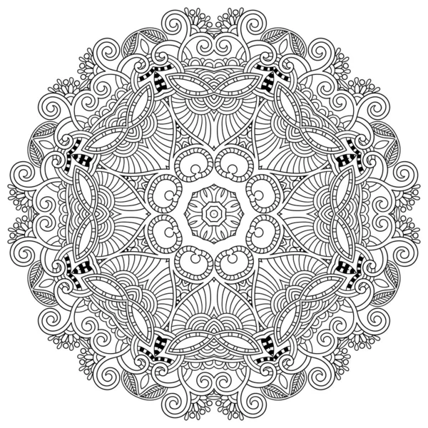 圆形花边饰物,圆形装饰几何图案 — 图库矢量图片